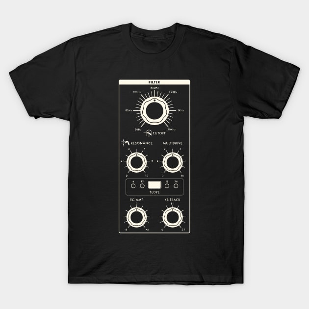 Moog Sub37 Filter 2 T-Shirt by s0nicscrewdriver